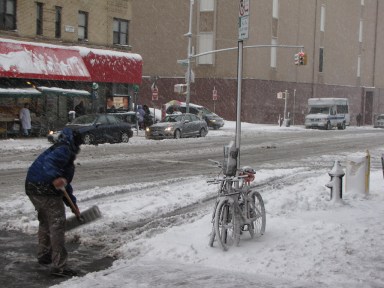 Upper East Side doorman dies after fall through glass while shoveling snow