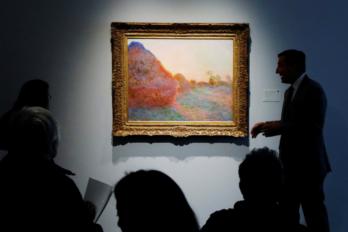 Monet Haystacks Painting Sells For Record 110 7 Million At Auction   LYNXNPEF4E03R 1 1200x800 