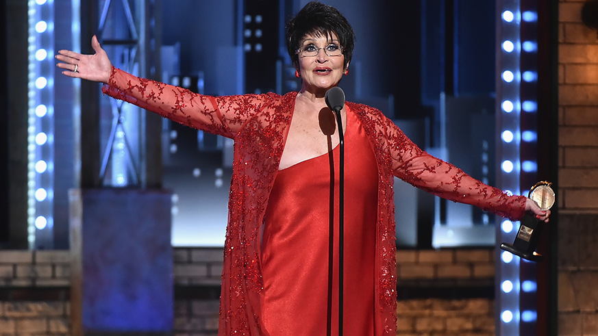 Chita Rivera accepts the Special Tony Award for Lifetime Achievement in the Theatre.