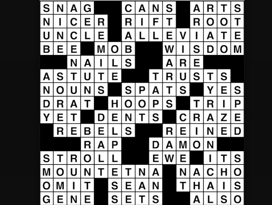 Crossword puzzle Wander Words answers: May 9 2019 Metro US