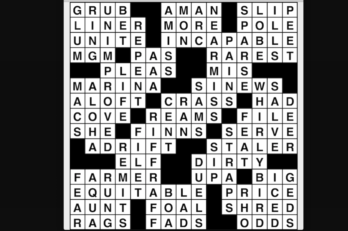 Crossword puzzle Wander Words answers: May 14 2019 Metro US