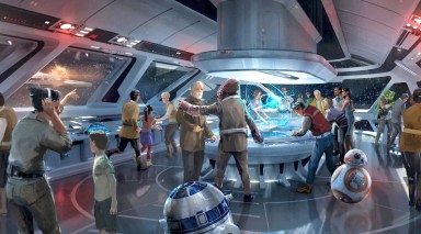 A rendering of the proposed hotel at Walt Disney World where guests live out their own adventure throughout their stay. Credit: Disney, Lucasfilm