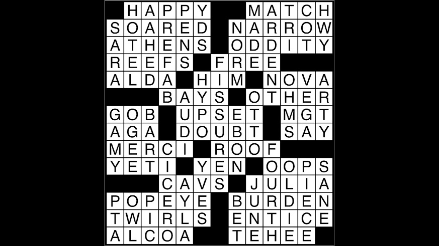 Metro Crossword April 18 