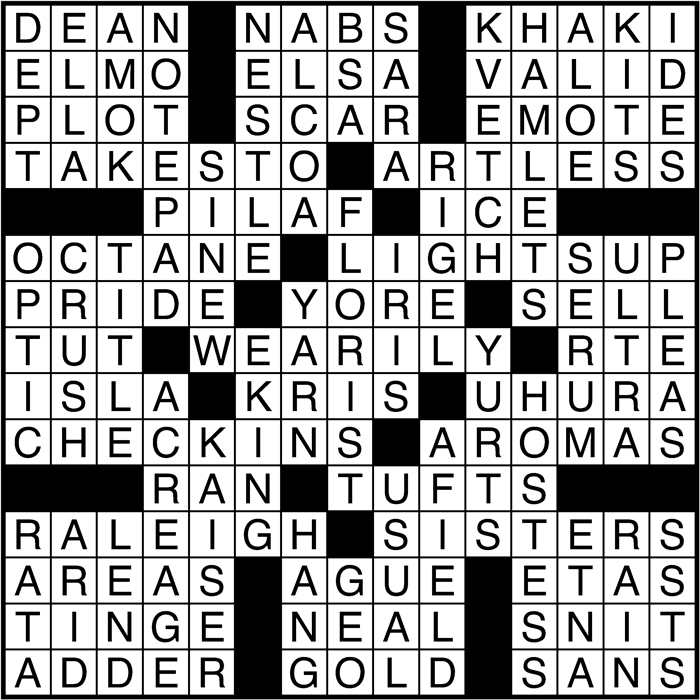 Crossword puzzle answers: March 29 2017 Metro US