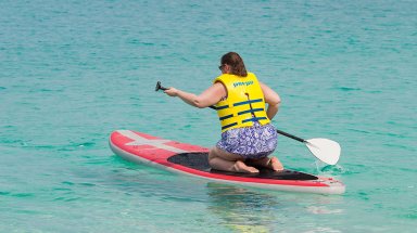 Armed with body positive tips from model Charli Howard, Metro journalist Nikki M. Mascali vowed to not let her long-unhealthy view of herself stop her from enjoying a trip to Grand Cayman. (Marc Babin/Westin Grand Cayman Seven Mile Beach)