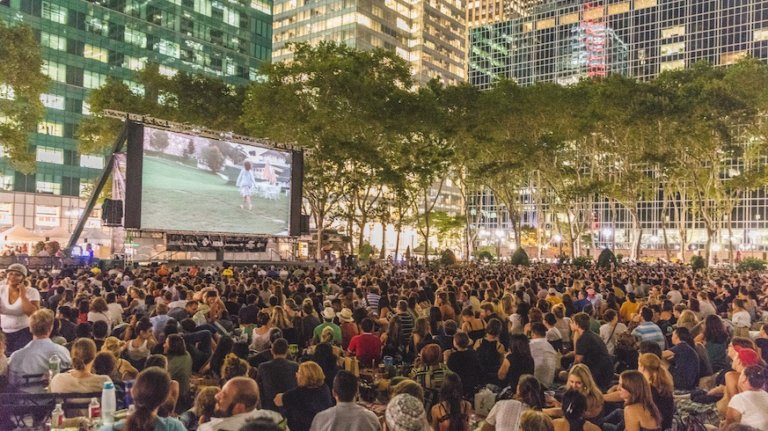 Here's the schedule for Bryant Park Movie Nights 2018