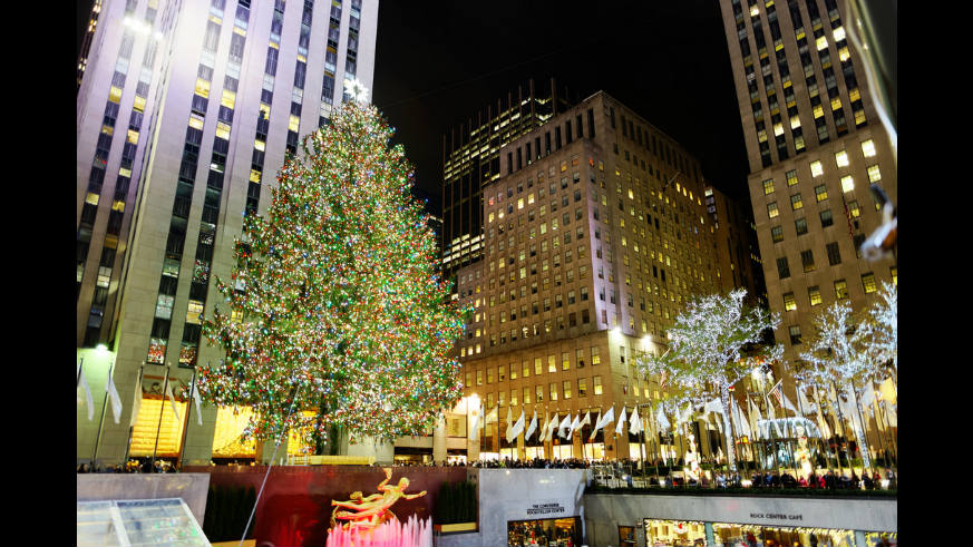 Rockefeller Center Christmas tree lighting happens Wednesday night