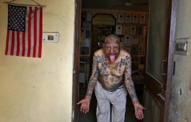 For world records, Indian man removes teeth and gets over 500 tattoos