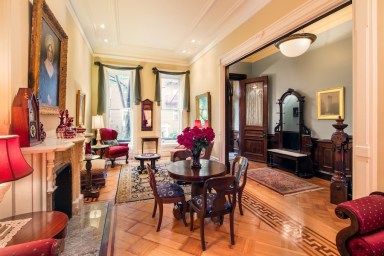 Inside Look: Brooklyn brownstone featuring wine cellar, eight marble