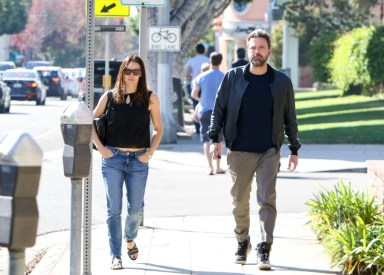 Ben Affleck & Jennifer Garner do breakfast