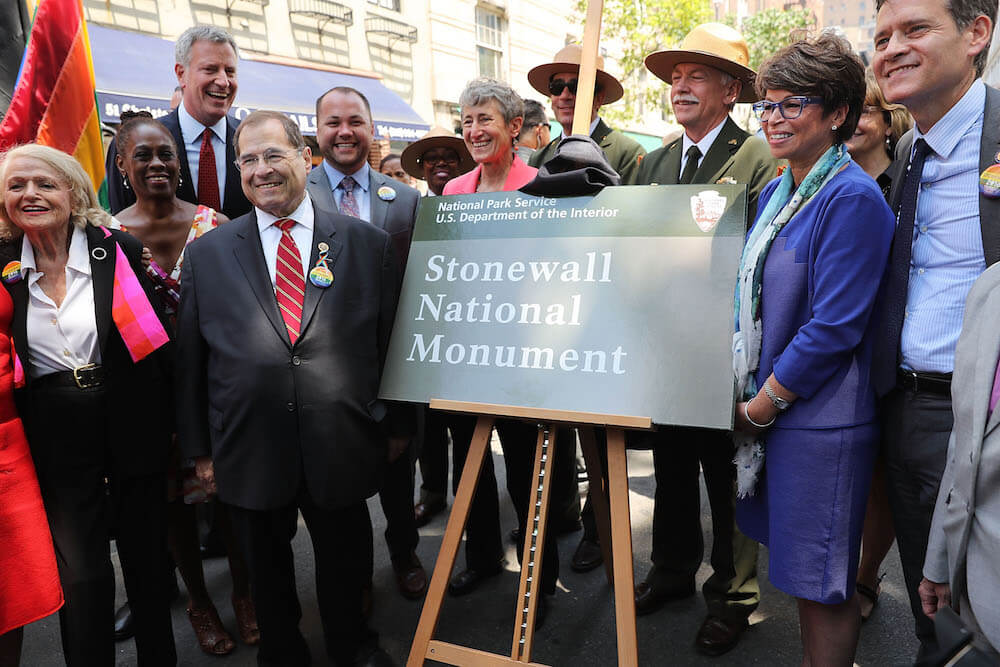 NYC Officially Unveils Stonewall National Monument At Christopher Park   GettyImages 543309146 2 