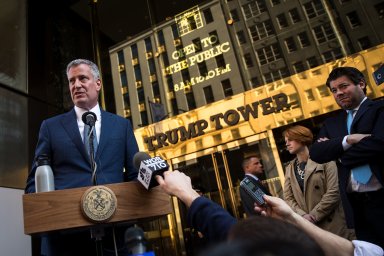 Combatants de Blasio and Trump meet for ‘respectful’ discourse