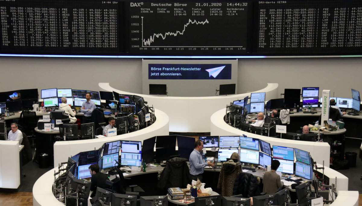 European shares drop from record high on threat of U.S. auto tariffs