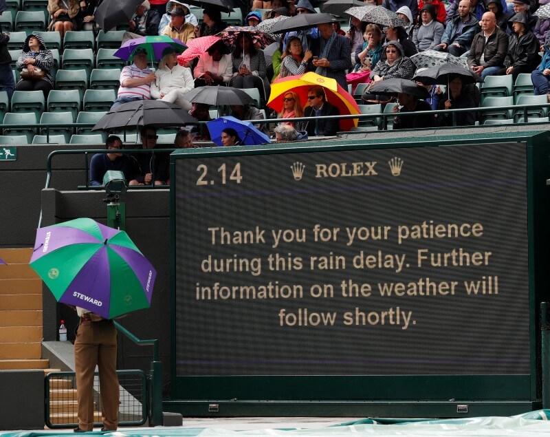 Wimbledon confirms middle Sunday play as rain falls - Metro US