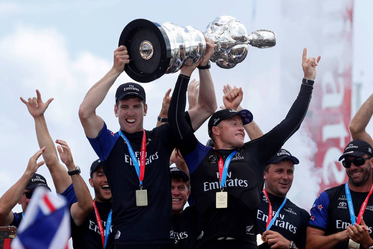 America’s Cup holders Team New Zealand begin trials of new boat