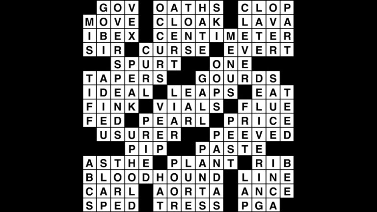 tattletale crossword clue