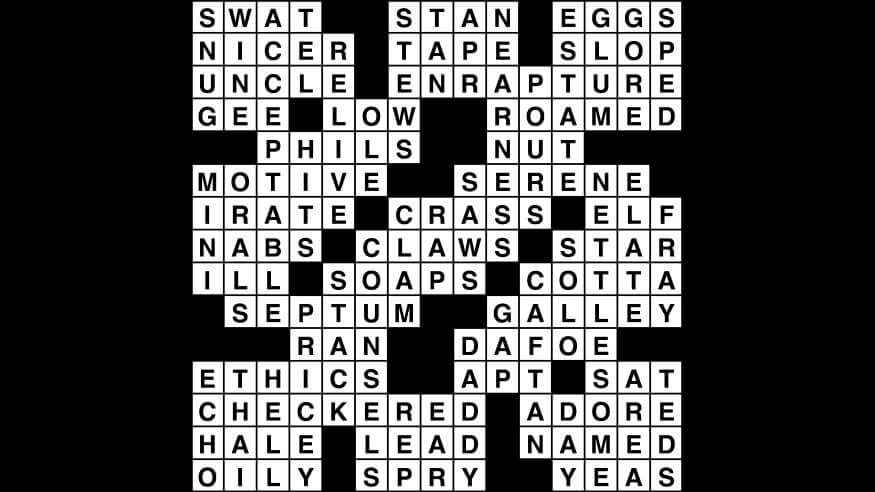 repertoire crossword clue