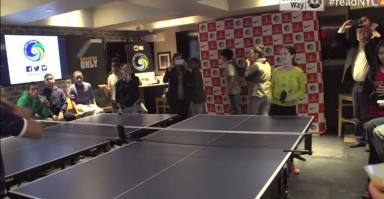 Cosmos pull off April Fools’ Day Ping-Pong stunt