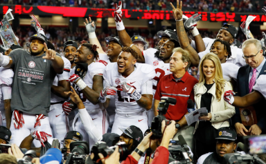 What time does Washington – Alabama, Ohio State – Clemson game start, end?