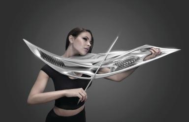 Music and architecture combine with 3D-printed violin