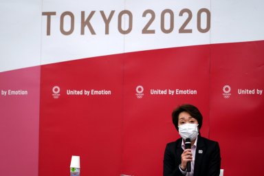 News conference after the International Olympic Committee (IOC) general meeting in Tokyo