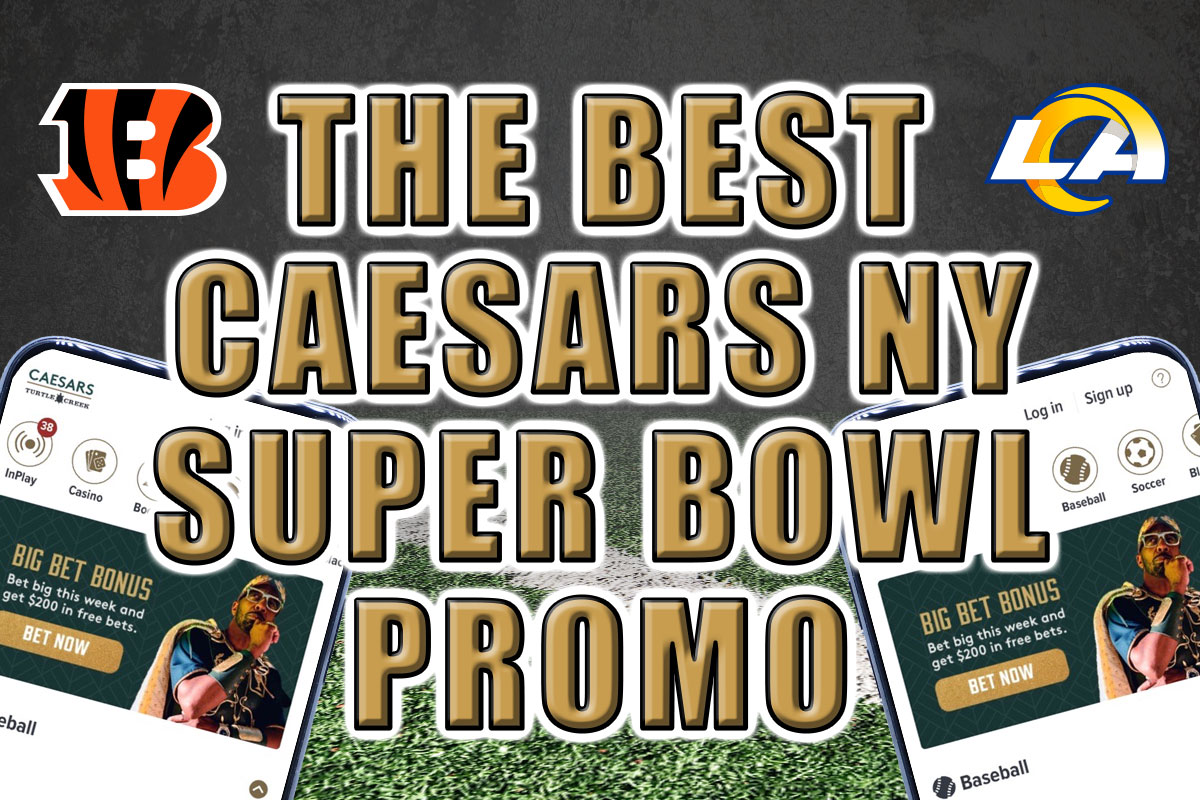 The Caesars Sportsbook promo code with best bonus before Super Bowl 56