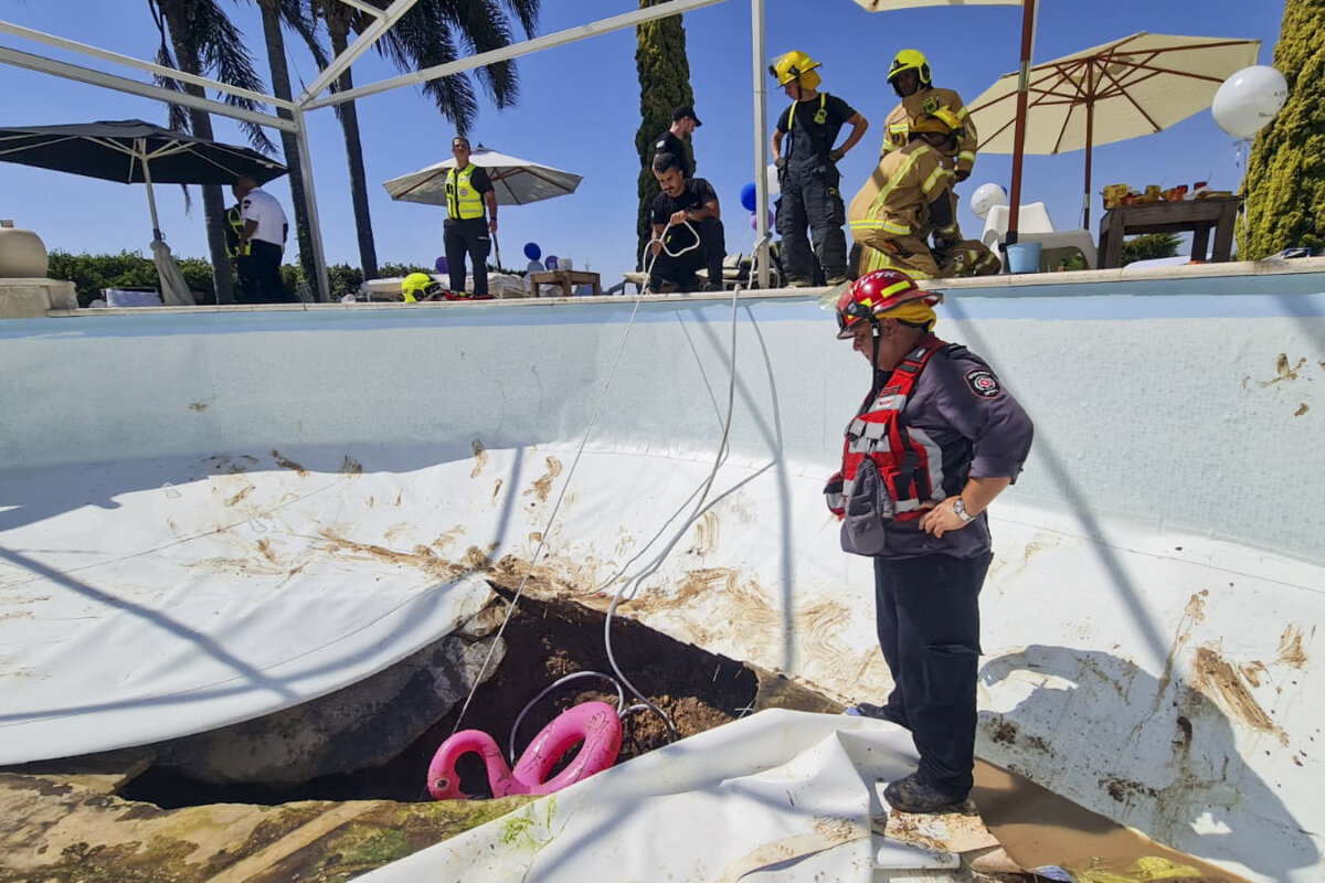 Israeli Couple Arrested After Man Dies In Pool Sinkhole – Metro US