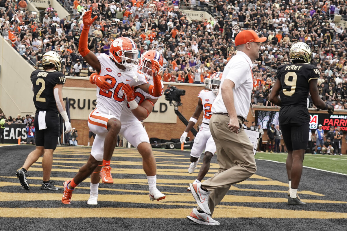 No. 5 Clemson hangs on, tops No. 21 Wake Forest 5145 in 2OT Metro US