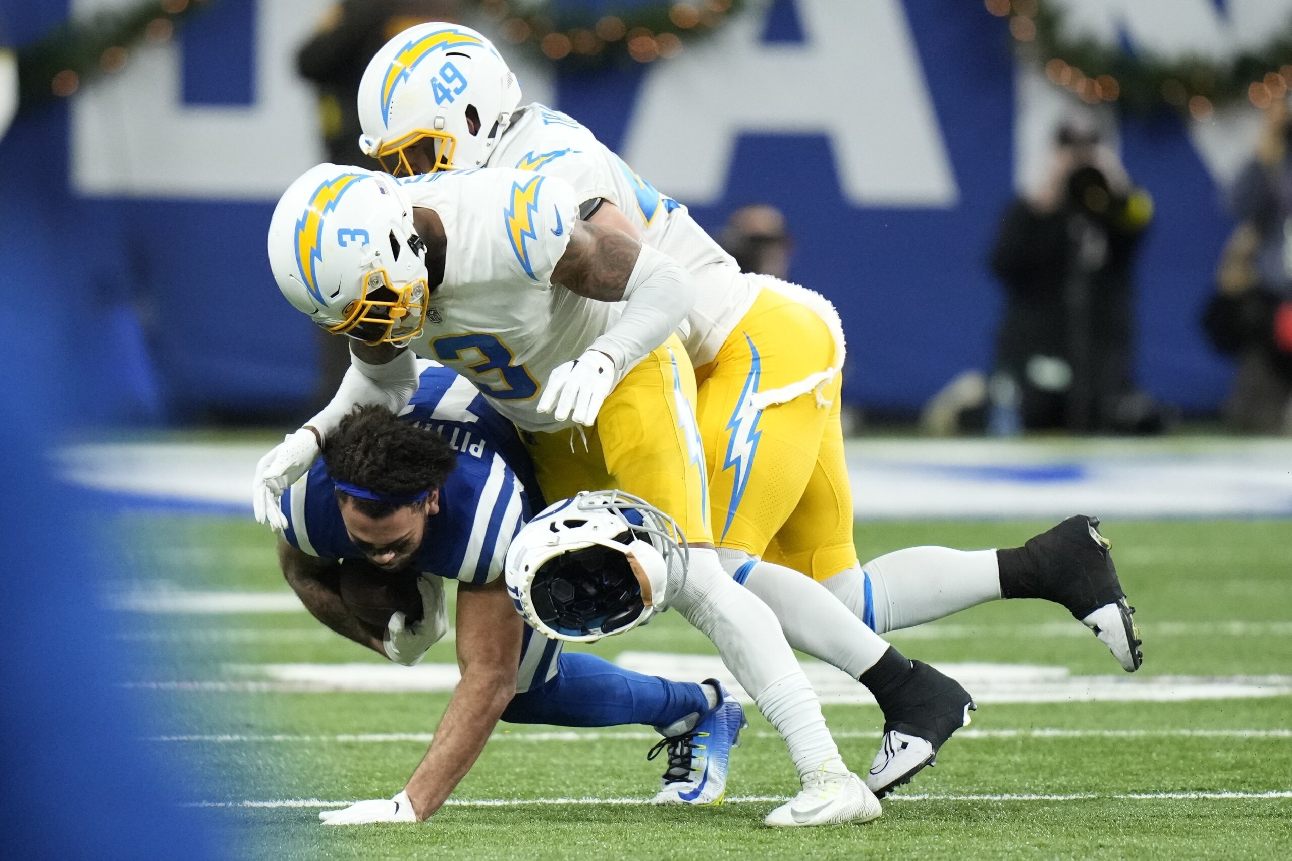 INDIANAPOLIS, IN - DECEMBER 26: Indianapolis Colts wide receiver Michael  Pittman Jr. (11) is introduced before the NFL football game between the Los  Angeles Chargers and the Indianapolis Colts on December 26