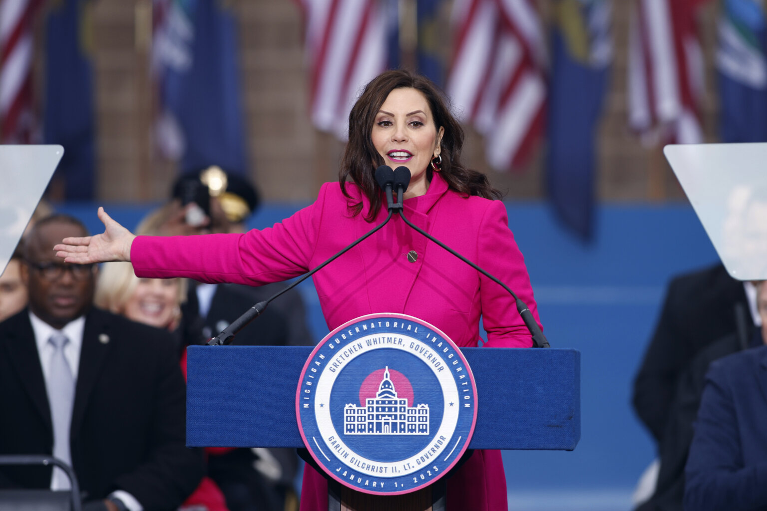 Historic Term Begins In Michigan As Whitmer, Others Sworn In   WSVN