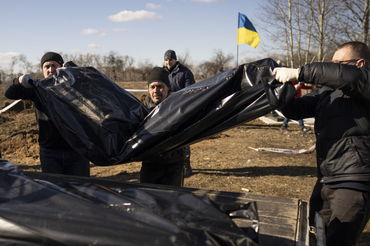 A Year Into Ukraine War, Bodies Dug Up In Once Occupied Town – Metro US