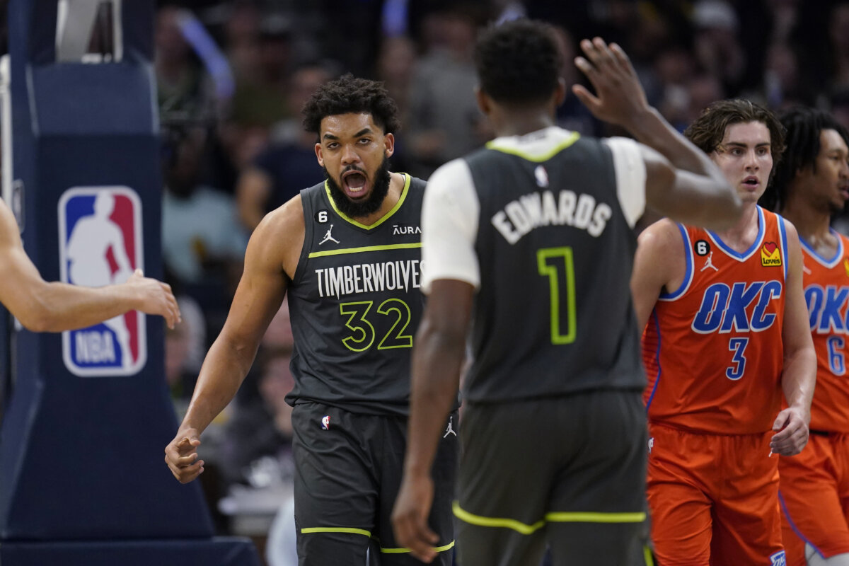Wolves go big to beat Thunder in playin game, get 8th seed Metro US