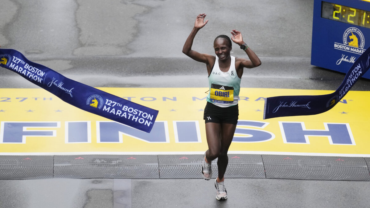 Kenya’s Obiri breaks late to win women’s Boston Marathon Metro US