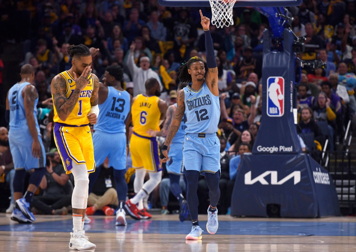 Lakers Grizzlies Basketball