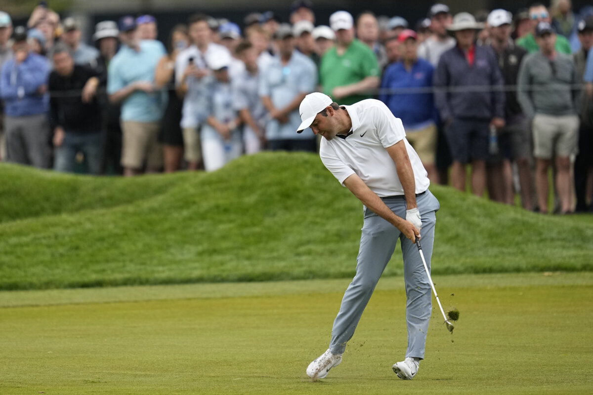 Scheffler tied for lead in PGA as Oak Hill delivers a new challenge