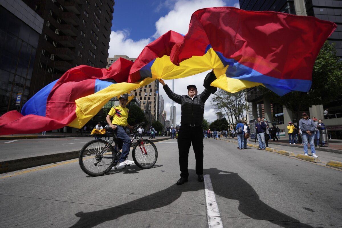 Thousands Take To The Streets In Colombia To Protest Leftist Government ...