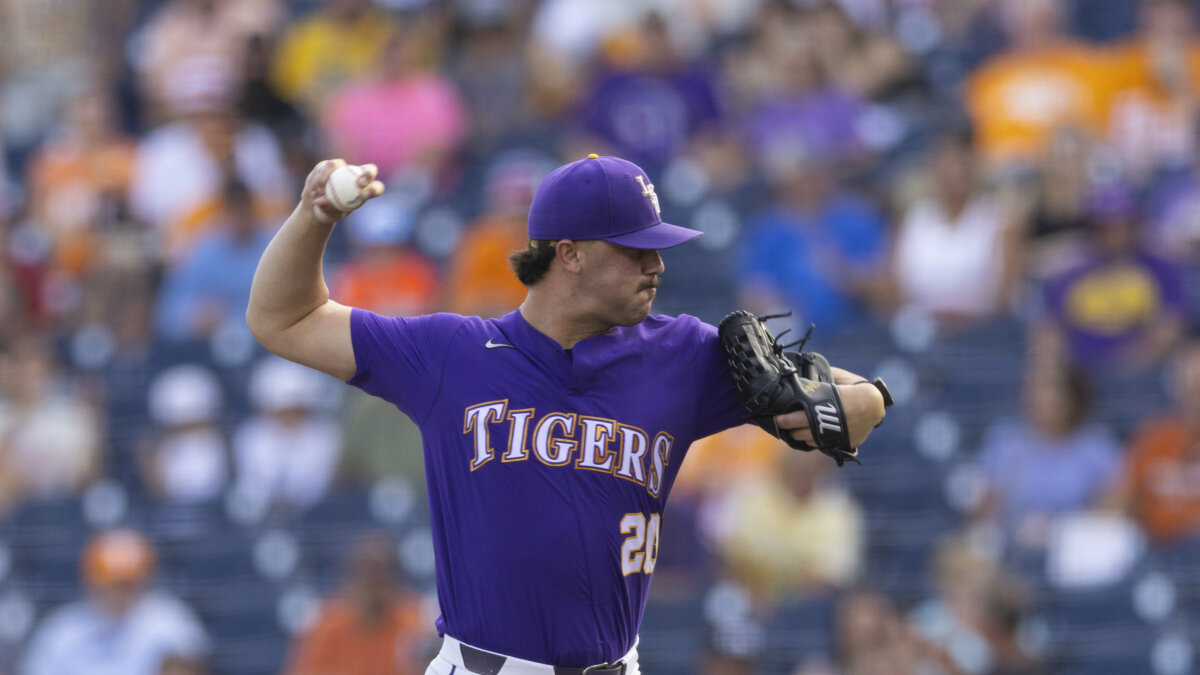 Pittsburgh selects hardthrowing LSU pitcher Paul Skenes with top pick