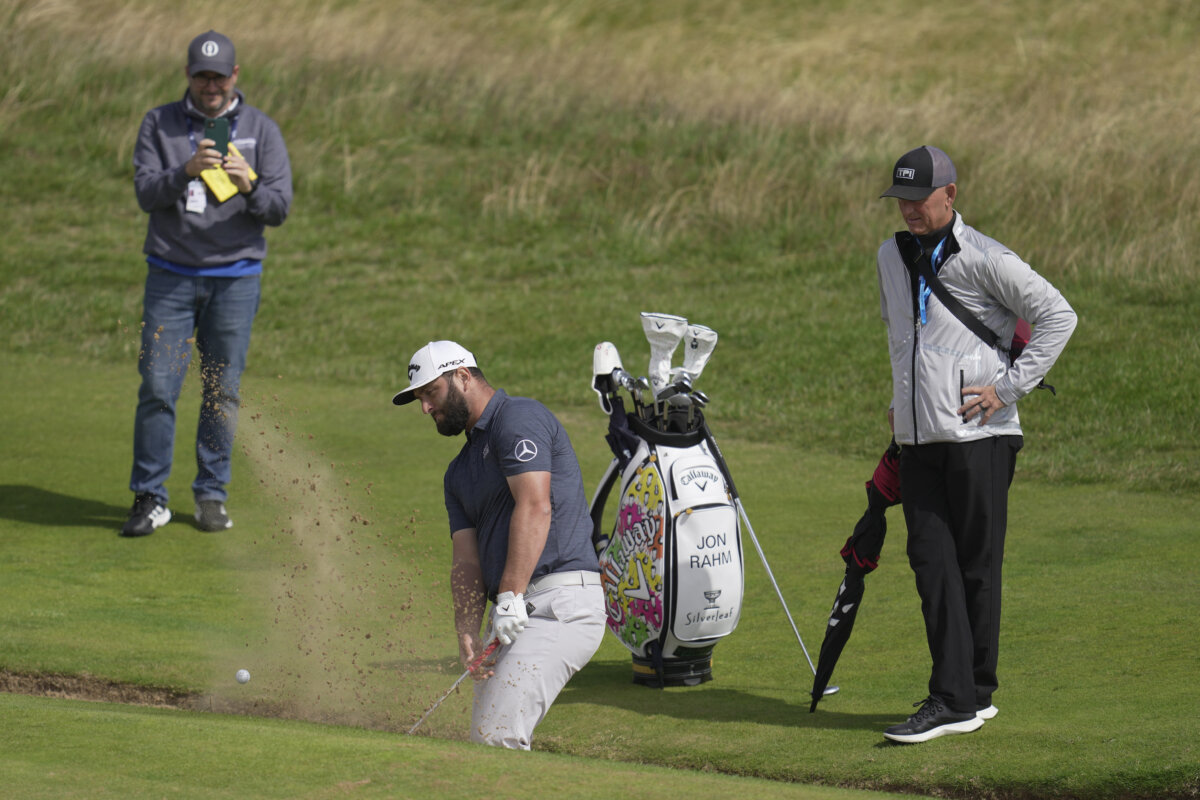 British Open goes from brown grass to green. Silver is the color that