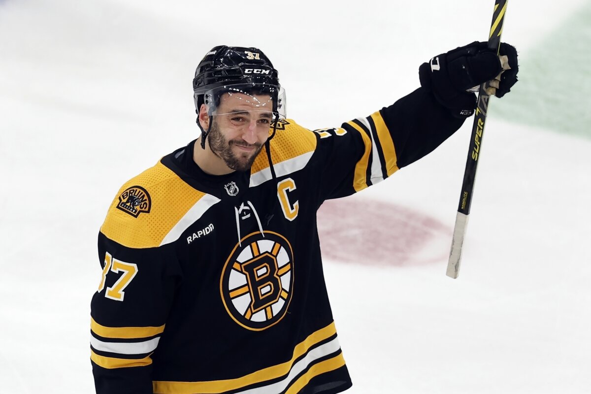 Patrice Bergeron, Boston Bruins forward and captain, announces ...