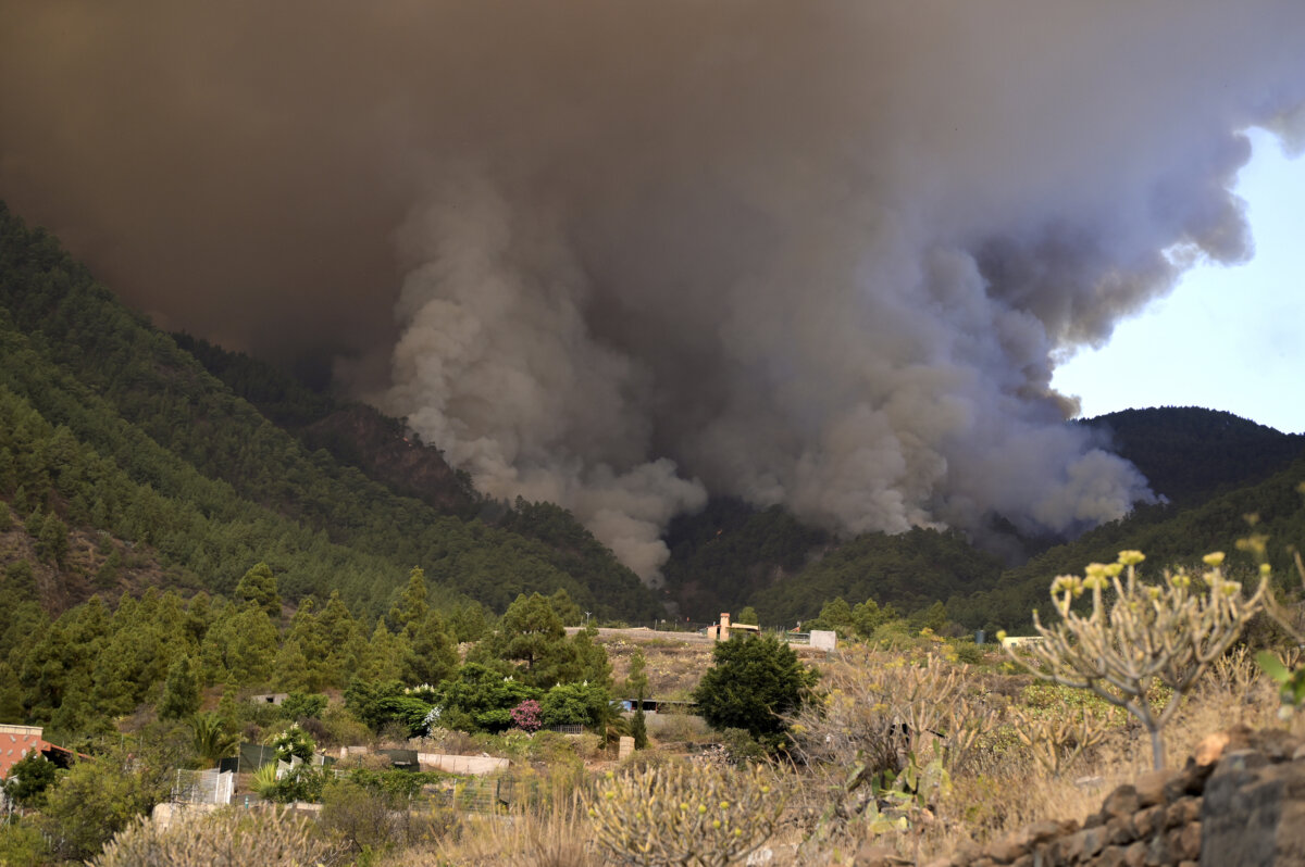 Outofcontrol wildfire scorches Spain’s Tenerife island, affecting