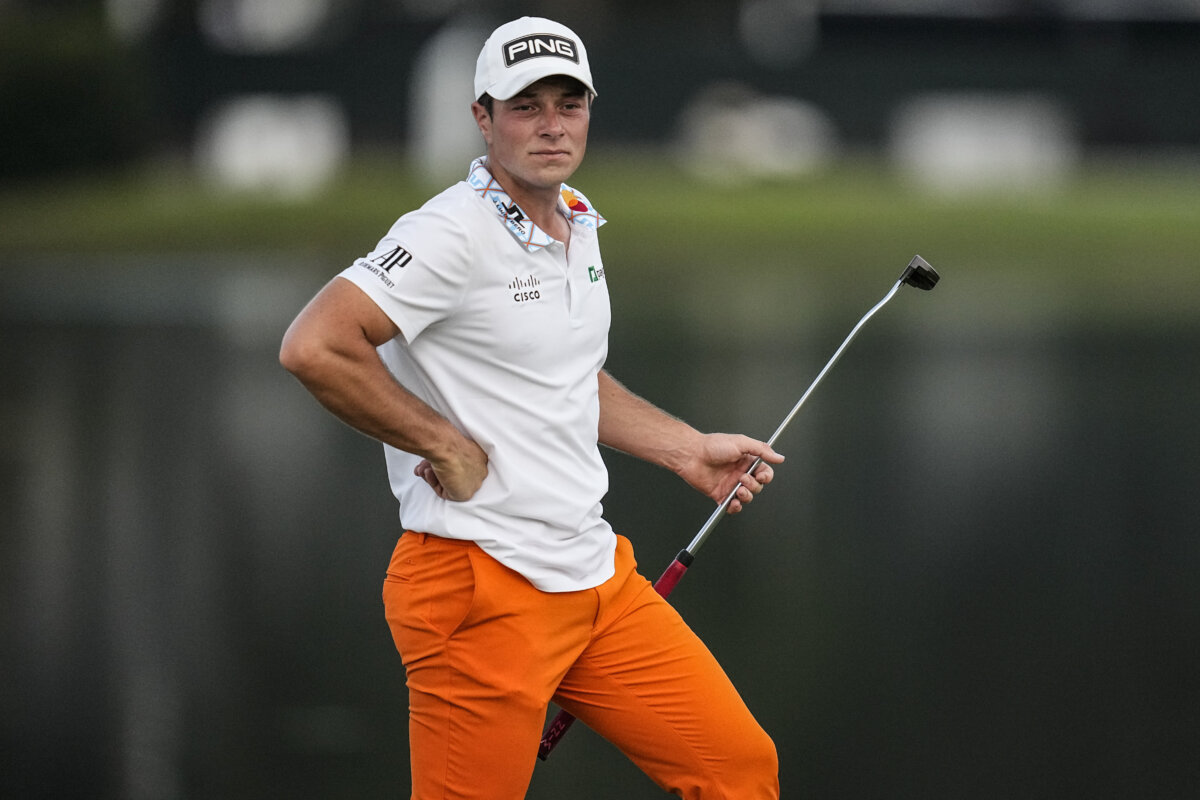 Viktor Hovland shoots 66 for 6-shot lead at Tour Championship to close ...