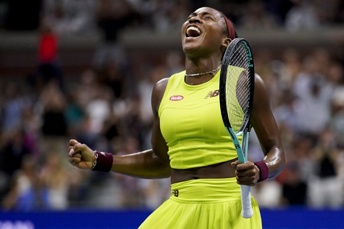 Coco Gauff wins a US Open semifinal delayed by a climate protest. Will