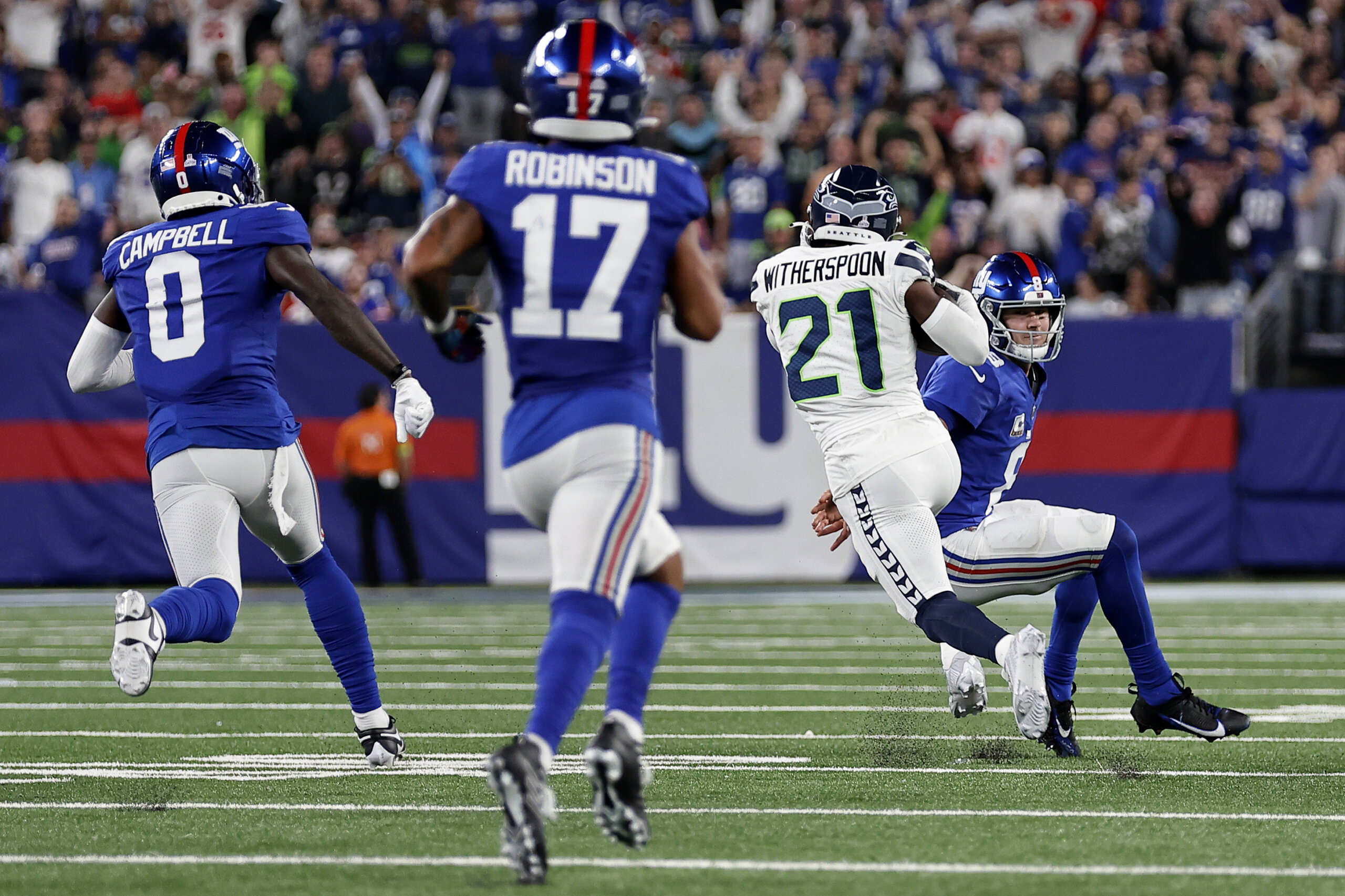 Seattle Seahawks stomp all over the New York Giants on Monday Night  Football