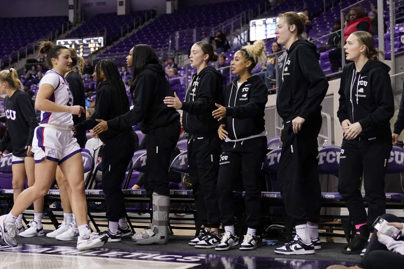 TCU women go from schoolrecord 140 start and AP ranking to forfeits