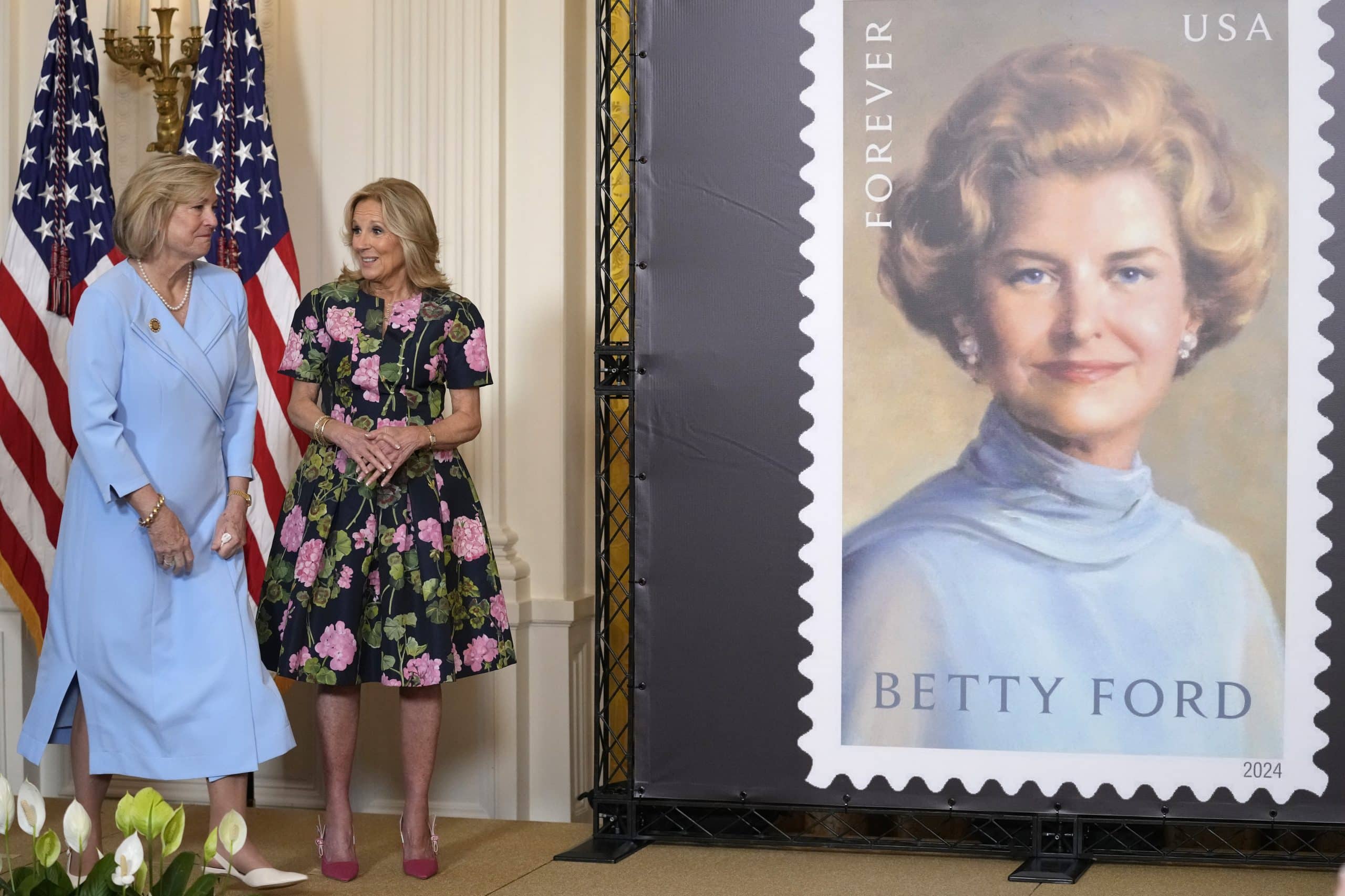 Betty Ford forever postage stamp is unveiled at the White House Metro US