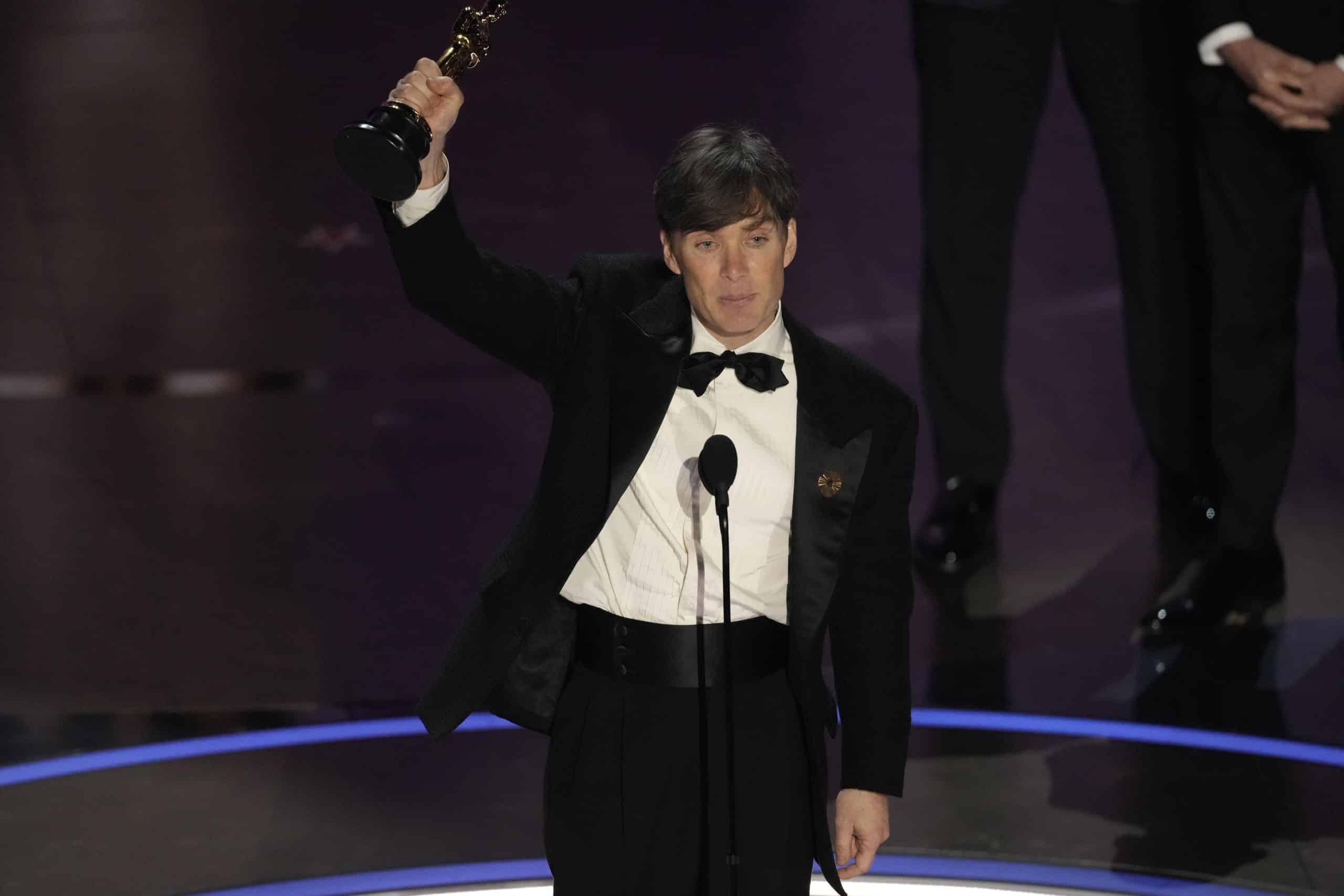 Cillian Murphy wins his first best actor Oscar for role in ‘Oppenheimer