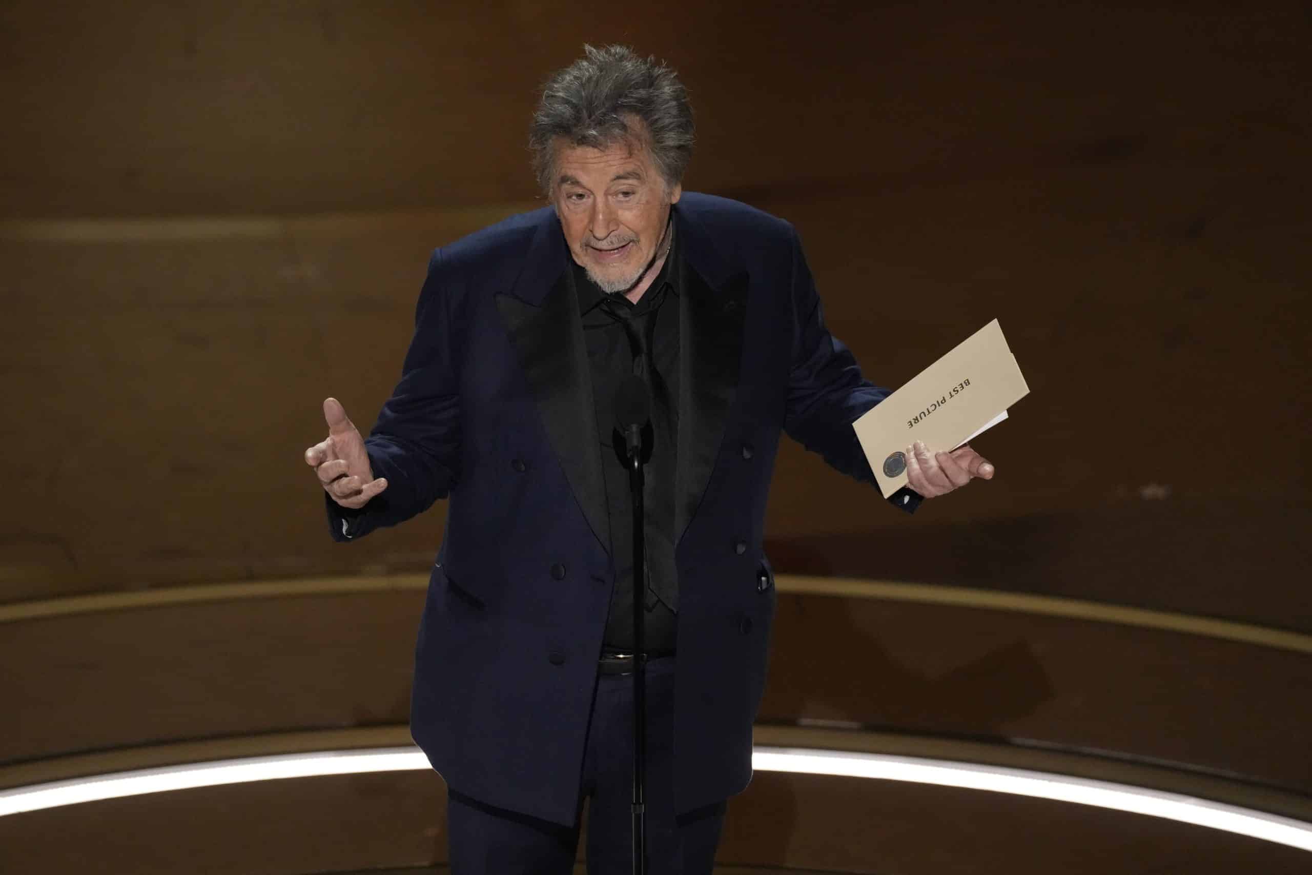 Al Pacino says Oscars producers asked him to omit reading best picture