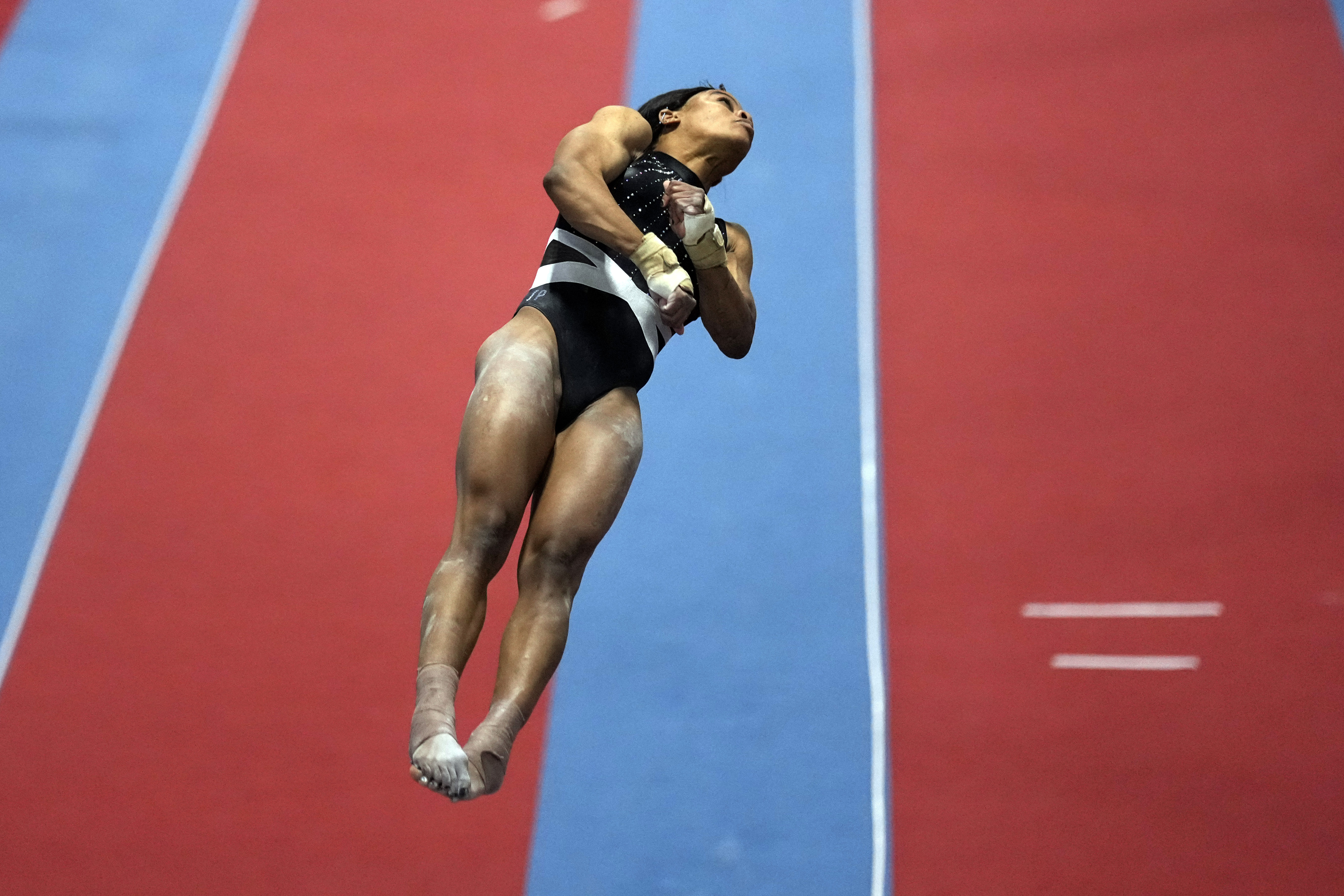 2012 Olympic champion Gabby Douglas competes for the first time in 8