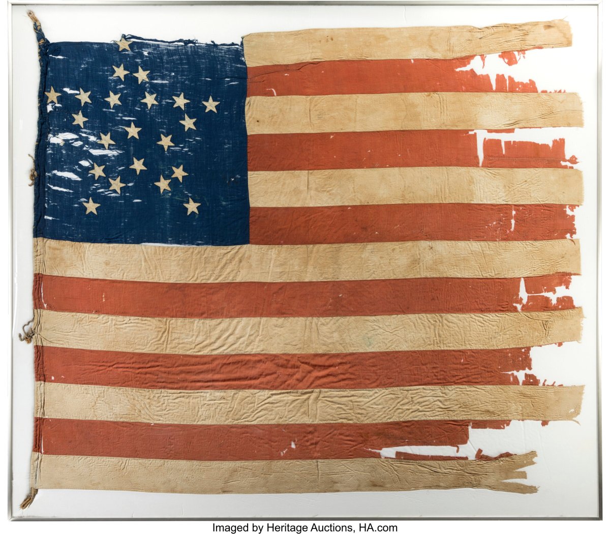 Lincoln Museum 21-Star Flag