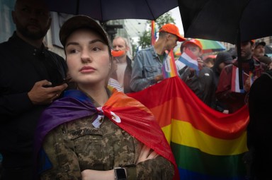 Russia Ukraine War Pride Parade
